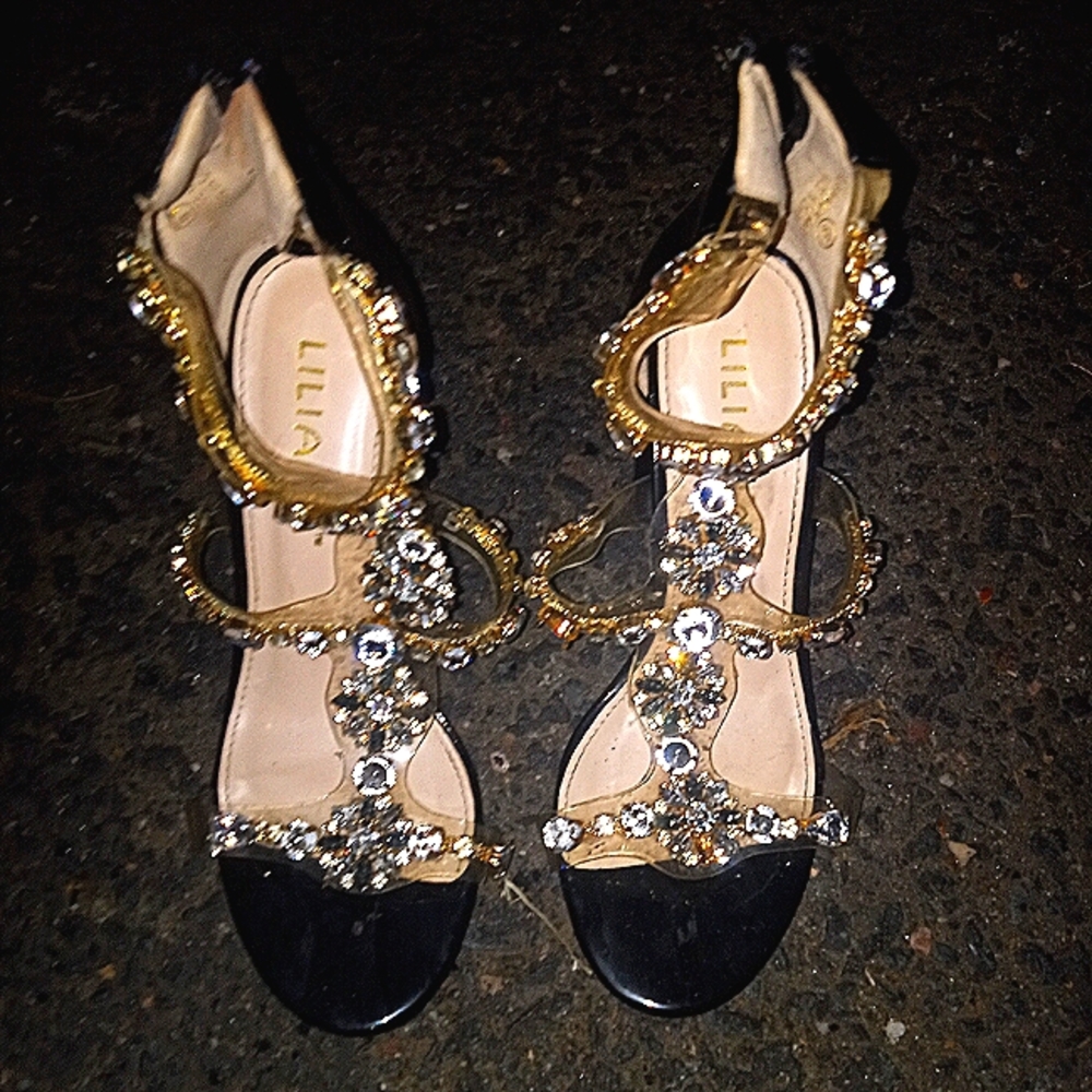 Lilia Rhinestone Heels size 7